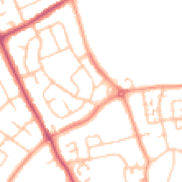 Daytime road noise heatmap for WV11 1EE
