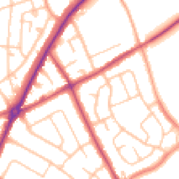 Daytime road noise heatmap for WV11 1EU
