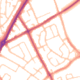 Daytime road noise heatmap for WV11 1EX