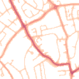 Daytime road noise heatmap for WV11 1LA