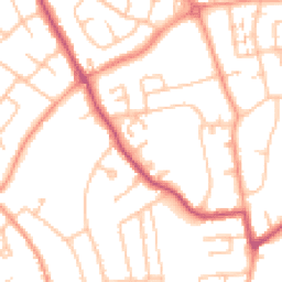 Daytime road noise heatmap for WV11 1LB