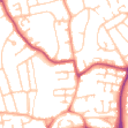 Daytime road noise heatmap for WV11 1NH