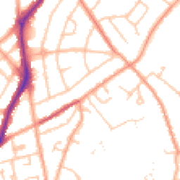 Daytime road noise heatmap for WV11 1RH