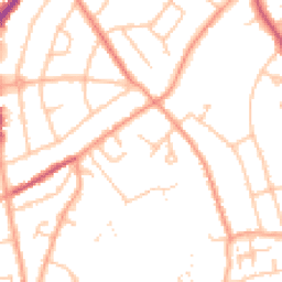 Daytime road noise heatmap for WV11 1RW
