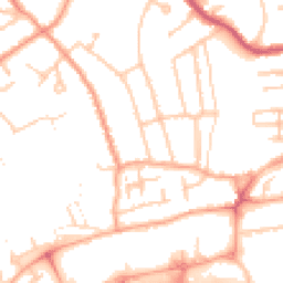 Daytime road noise heatmap for WV11 1SB