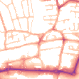 Daytime road noise heatmap for WV11 1SR