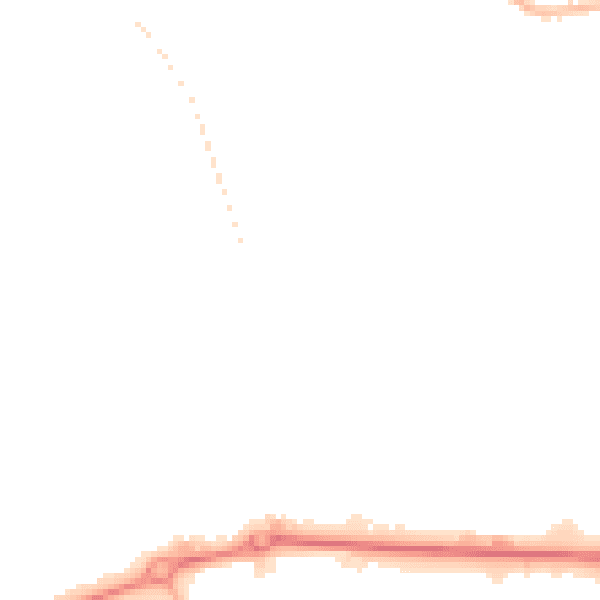 Night-time road noise heatmap for WV11 1XQ