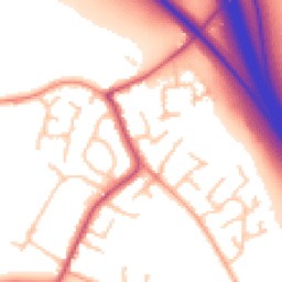 Daytime road noise heatmap for WV11 2AQ