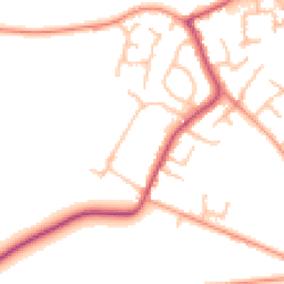 Daytime road noise heatmap for WV11 2BP