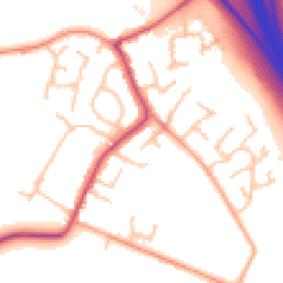 Daytime road noise heatmap for WV11 2BZ