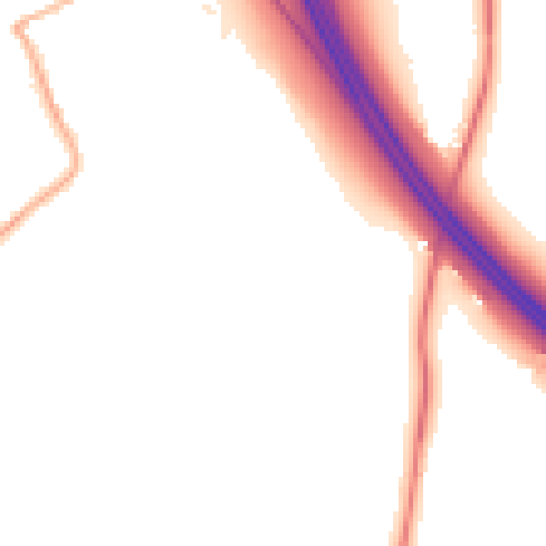 Night-time road noise heatmap for WV11 2DG