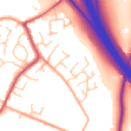 Daytime road noise heatmap for WV11 2DT