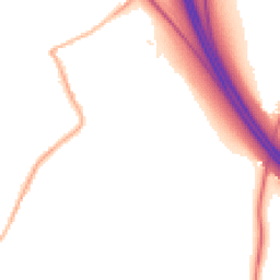 Night-time road noise heatmap for WV11 2DT