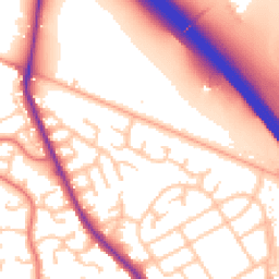 Daytime road noise heatmap for WV11 2EF