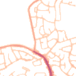 Daytime road noise heatmap for WV11 2EP
