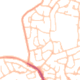 Daytime road noise heatmap for WV11 2EZ