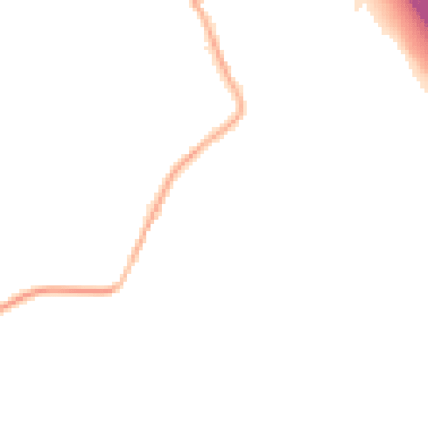 Night-time road noise heatmap for WV11 2GB