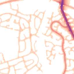 Daytime road noise heatmap for WV11 2NZ
