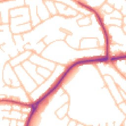 Daytime road noise heatmap for WV11 3BN