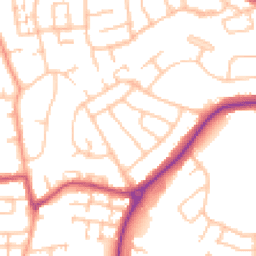 Daytime road noise heatmap for WV11 3BX