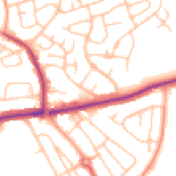Daytime road noise heatmap for WV11 3EG