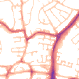 Daytime road noise heatmap for WV11 3JB
