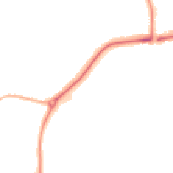 Night-time road noise heatmap for WV11 3JF