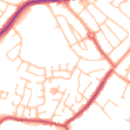 Daytime road noise heatmap for WV11 3LQ