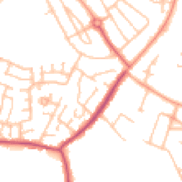 Daytime road noise heatmap for WV11 3LS