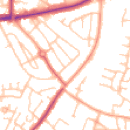 Daytime road noise heatmap for WV11 3NP