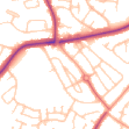 Daytime road noise heatmap for WV11 3PF