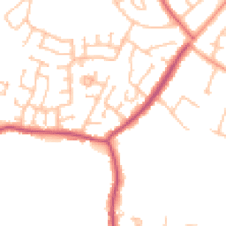 Daytime road noise heatmap for WV11 3TA