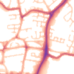 Daytime road noise heatmap for WV11 3XB