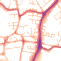 Daytime road noise heatmap for WV11 3XD