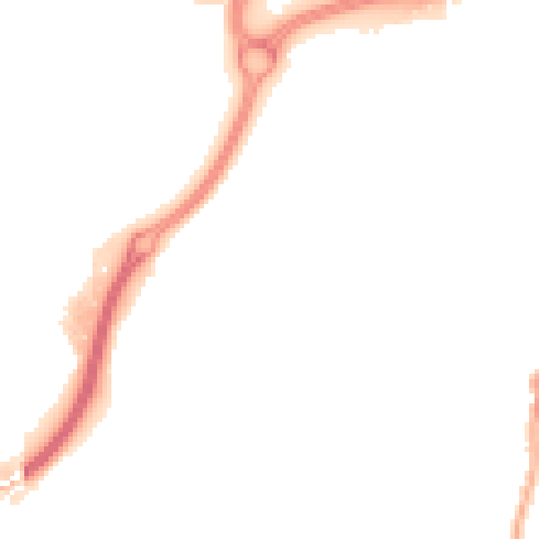 Night-time road noise heatmap for WV14 0BB