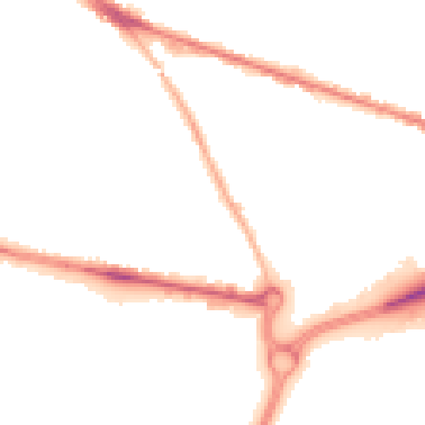 Night-time road noise heatmap for WV14 0HL