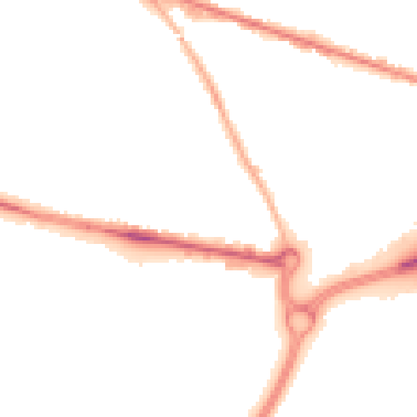 Night-time road noise heatmap for WV14 0HN