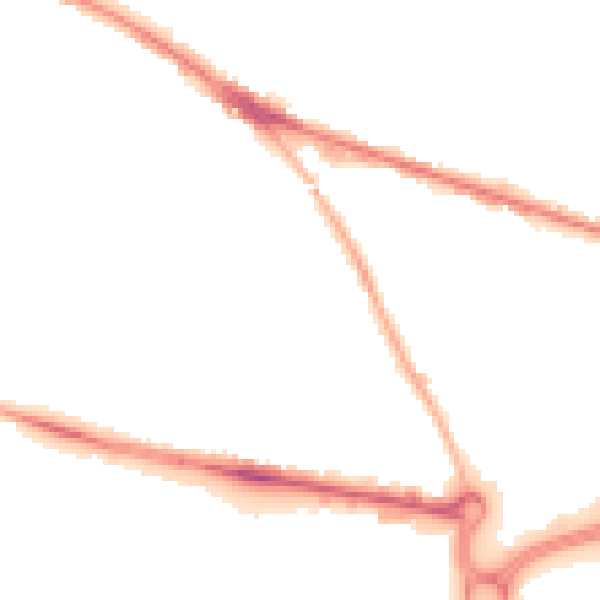 Night-time road noise heatmap for WV14 0HR