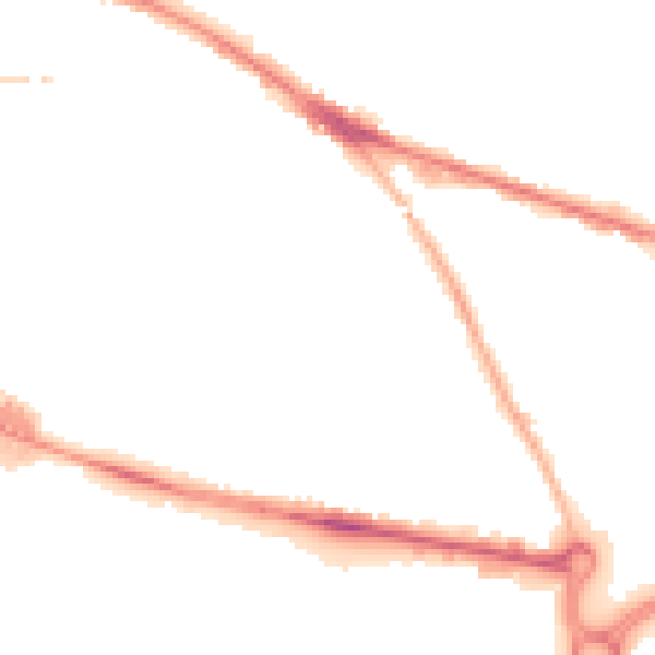 Night-time road noise heatmap for WV14 0HT