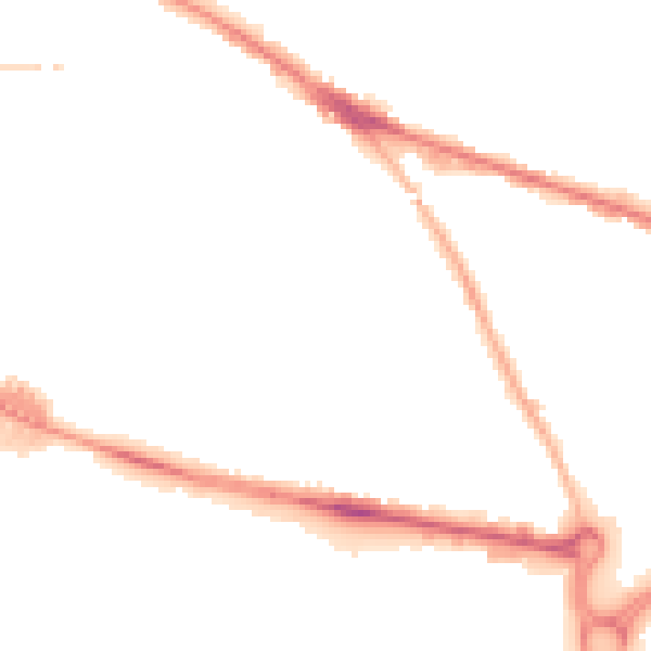 Night-time road noise heatmap for WV14 0HU