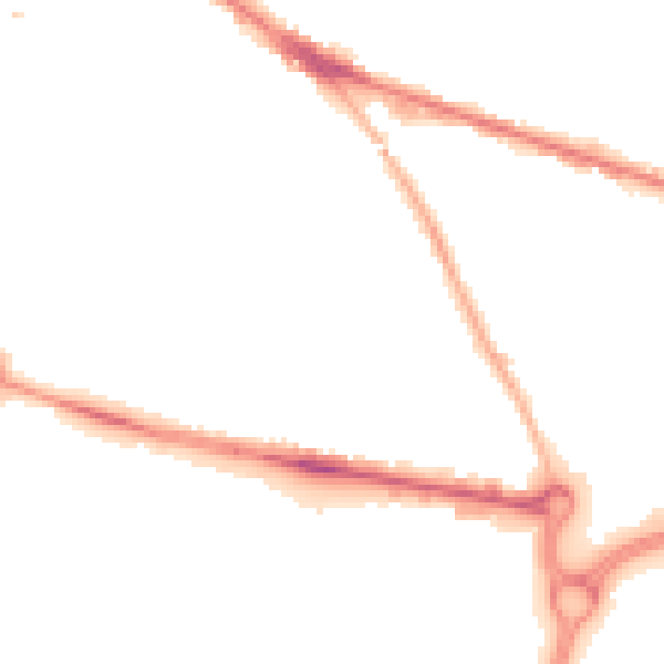 Night-time road noise heatmap for WV14 0HY