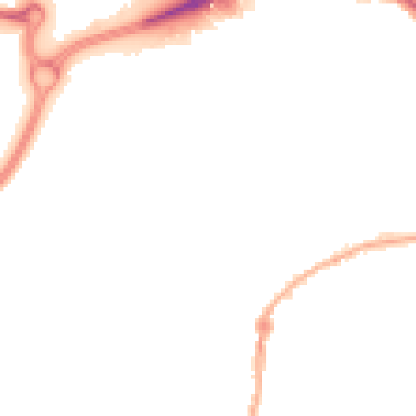 Night-time road noise heatmap for WV14 0JS