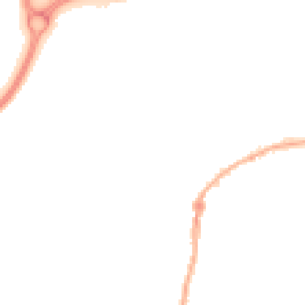 Night-time road noise heatmap for WV14 0JT
