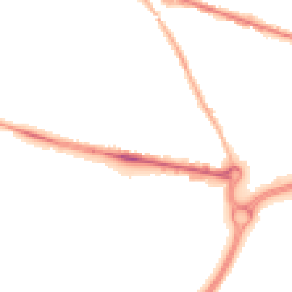 Night-time road noise heatmap for WV14 0QU