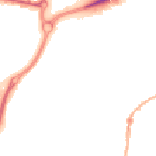 Night-time road noise heatmap for WV14 0SW