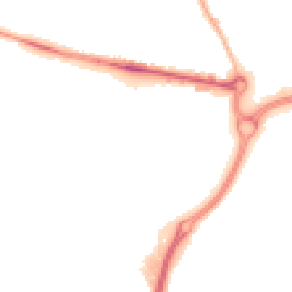 Night-time road noise heatmap for WV14 0UD
