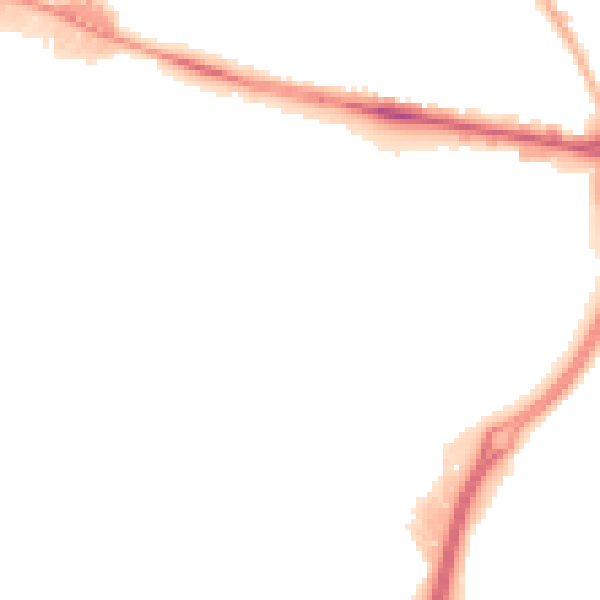 Night-time road noise heatmap for WV14 0UU