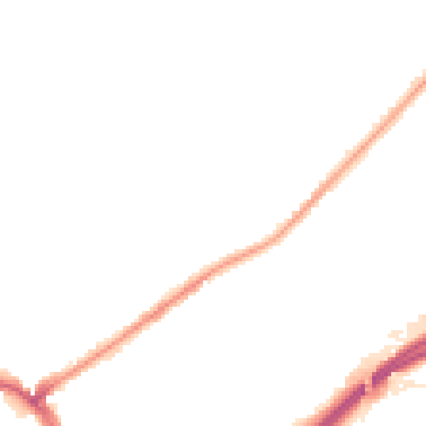 Night-time road noise heatmap for WV14 6JW