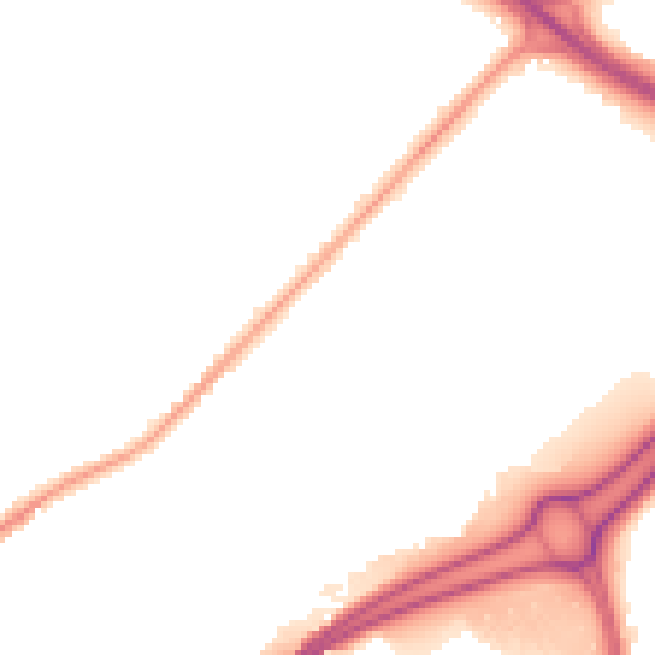 Night-time road noise heatmap for WV14 7AR