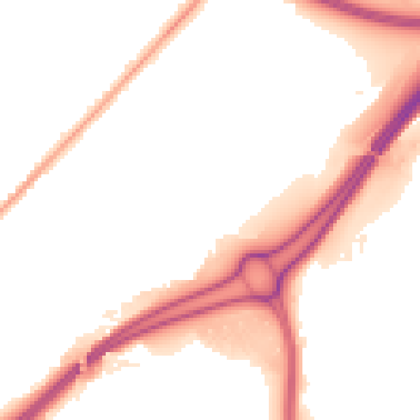 Night-time road noise heatmap for WV14 7BF